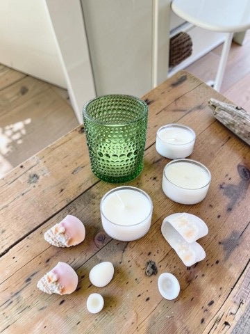 Pure Origin Tea Light Bundle - Spearmint - Emerald Green Vessel