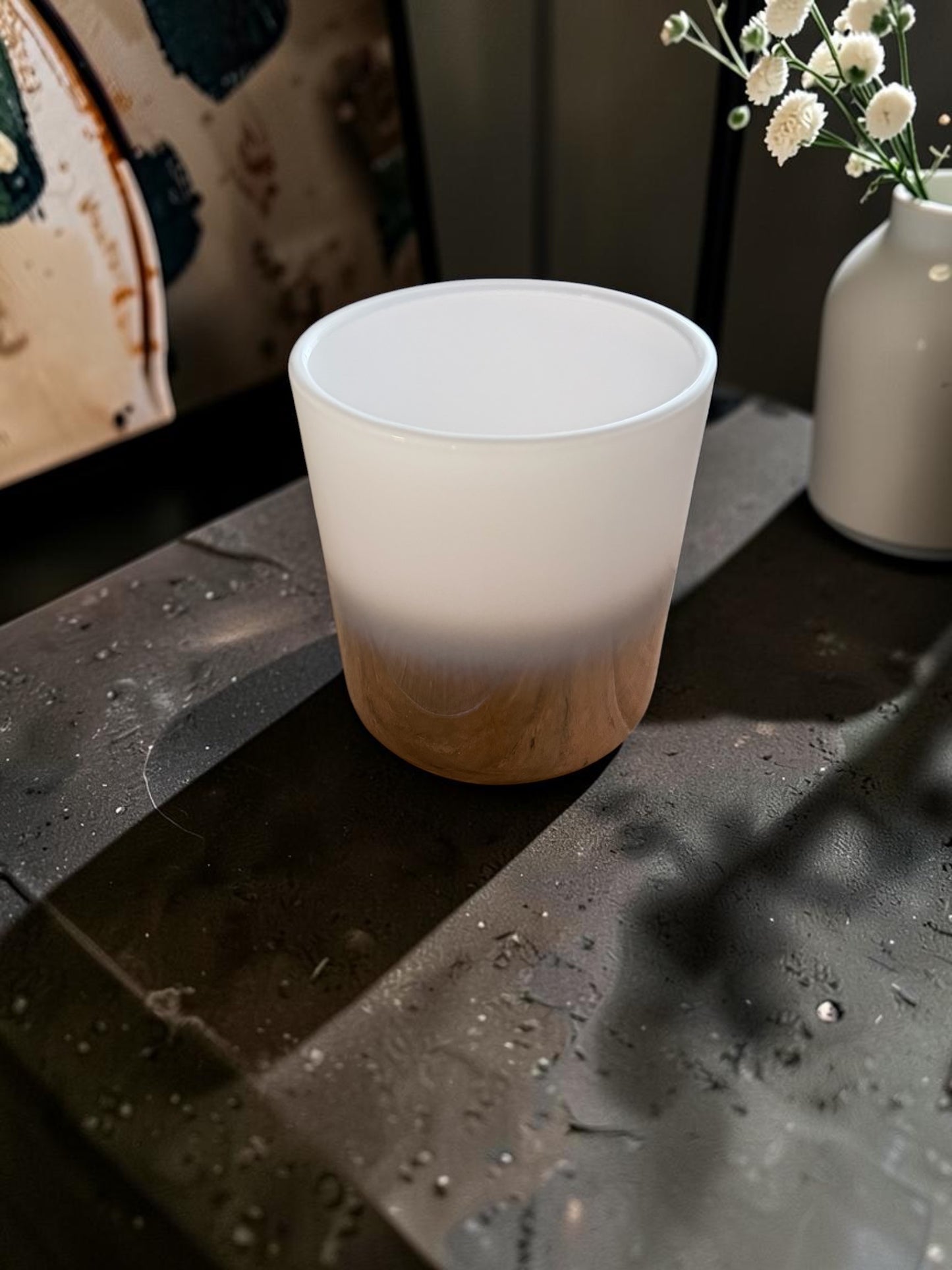 Signature Rosegold Ombre vessel with insert - Citrus Blossom