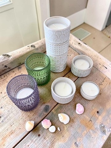 Pure Origin Tea Light Bundle - Spearmint - Emerald Green Vessel