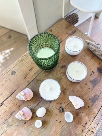 Pure Origin Tea Light Bundle - Spearmint - Emerald Green Vessel